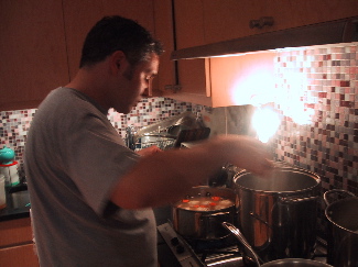 Jonathan cooking