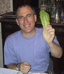 Neal with lettuce