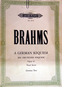 Brahms score