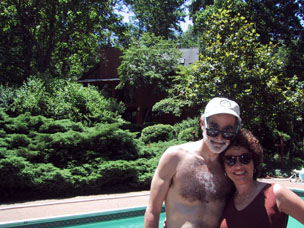Michael & Sandy at the pool