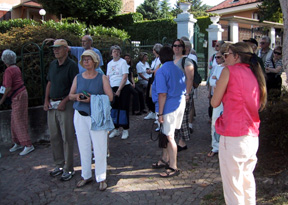 Group waiting for boat