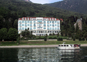 Hotel from lake
