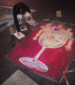 Chalk artist