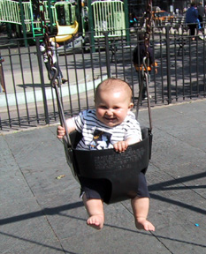 Josie in swing