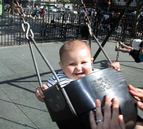 Josie in swing