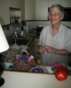 Carol in the kitchen