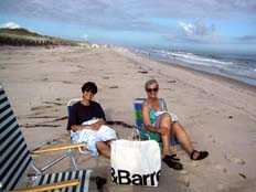 On the beach