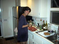 Nancy prepares tuna