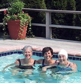 Girls in pool