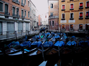 Gondolas at rest