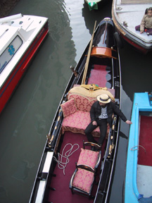 Resting gondolier