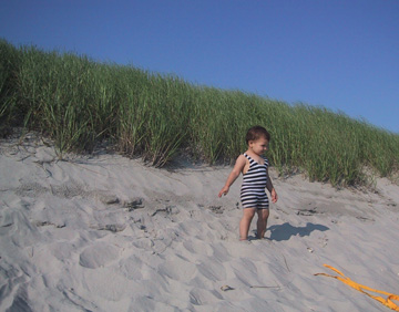 Josie in dunes